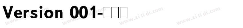 Version 001字体转换